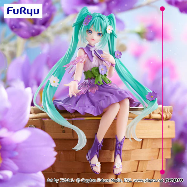 Hatsune Miku Noodle Stopper Figure Flower Fairy Cosmos Purple