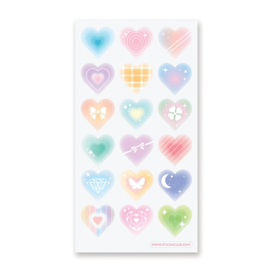 My Pastel Heart Sticker Sheet Sticker STICKII