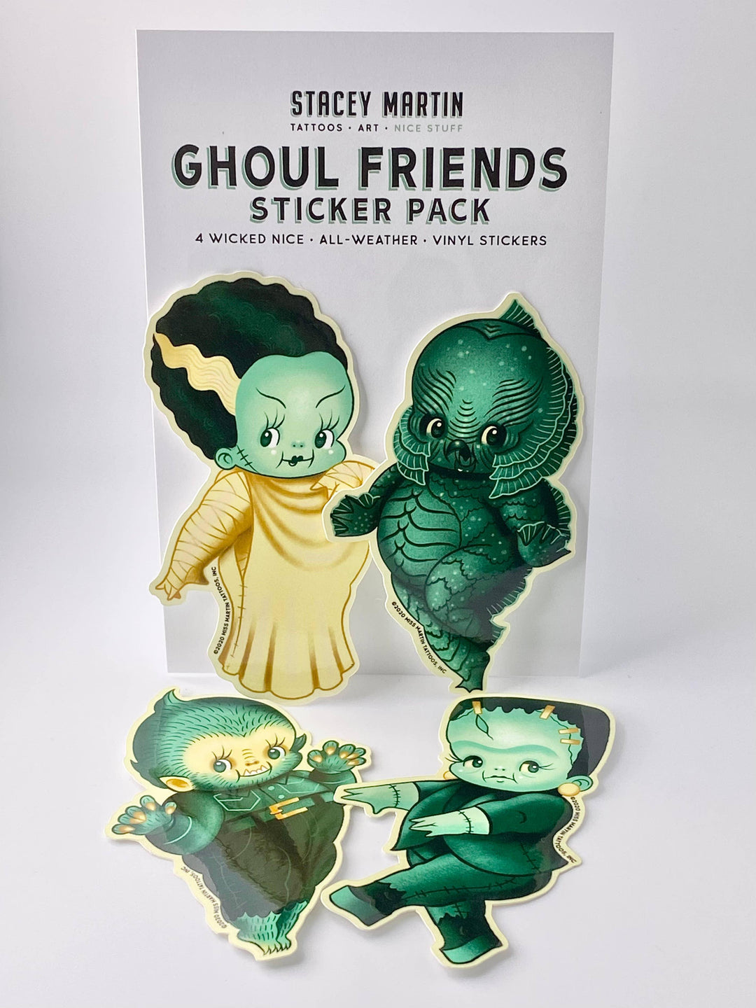 Ghoul Friends Sticker Pack Stacey Martin Tattoos