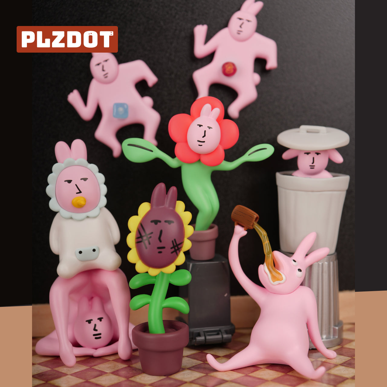 My Friend Rabbit - Abstract Rabbit Mini Series - Preorder – Bubble ...