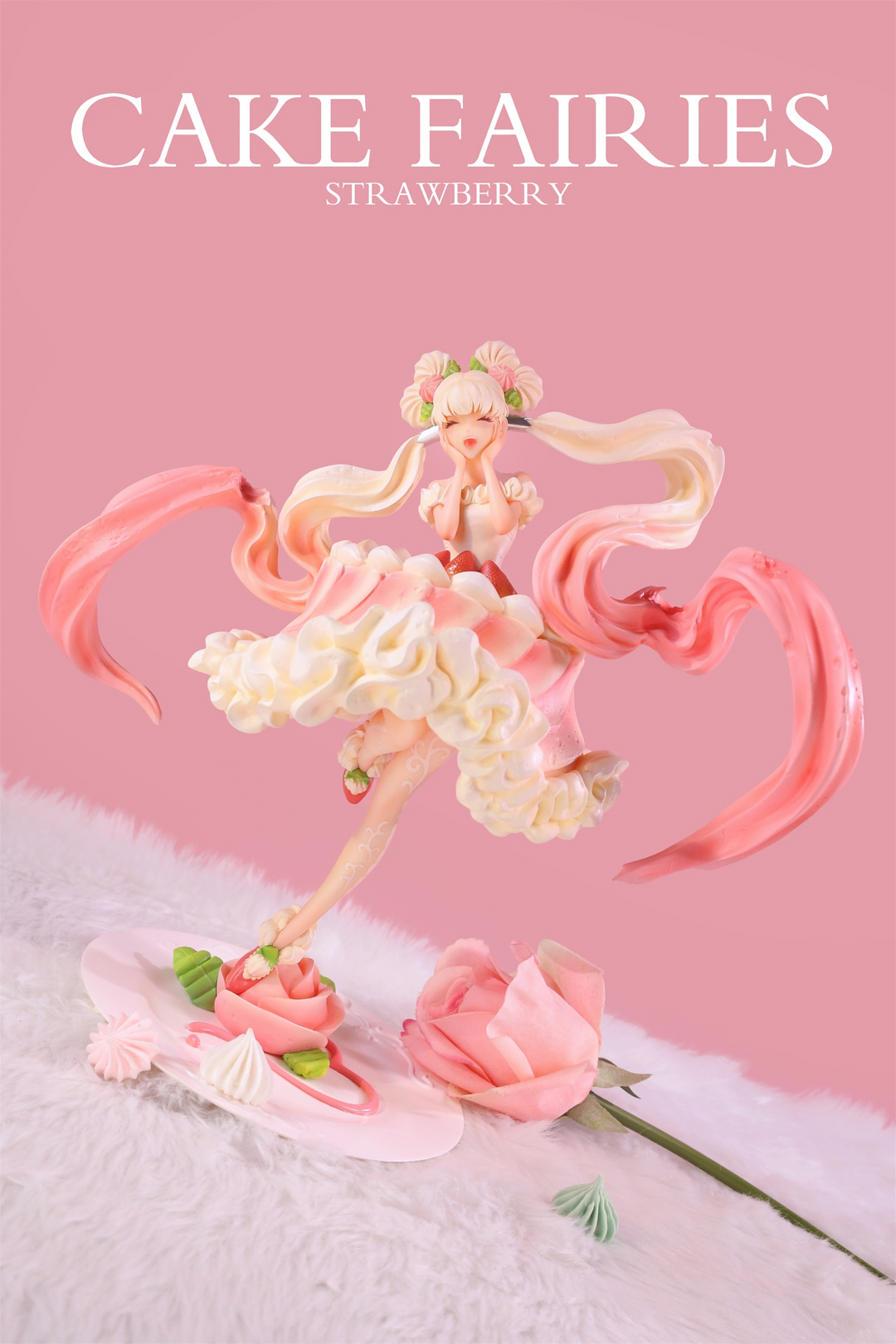 Cake Fairies - Strawberry & Matcha - Preorder Designer Art Toy SANK TOYS Strawberry