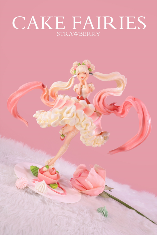 Cake Fairies - Strawberry & Matcha - Preorder Designer Art Toy SANK TOYS Strawberry