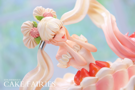 Cake Fairies - Strawberry & Matcha - Preorder Designer Art Toy SANK TOYS