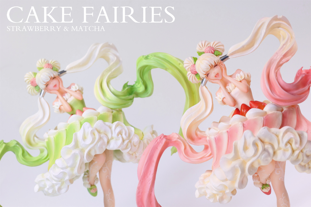 Cake Fairies - Strawberry & Matcha - Preorder Designer Art Toy SANK TOYS