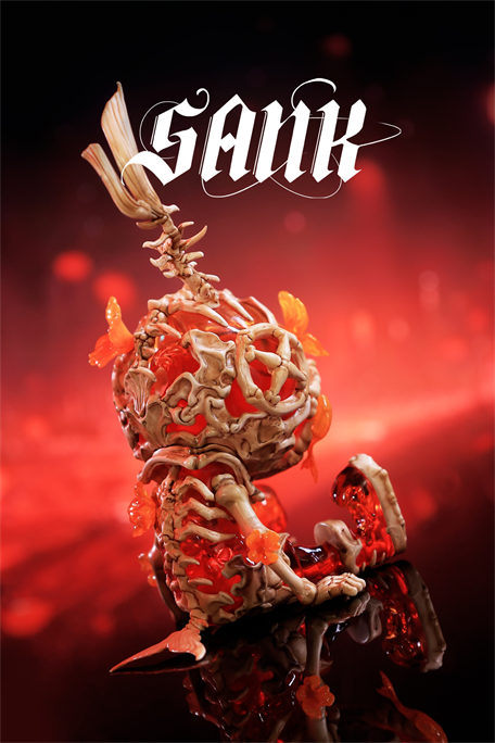 Good Night Series - Whale Bloom - Red - Preorder Designer Art Toy SANK TOYS