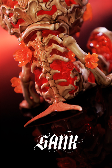 Good Night Series - Whale Bloom - Red - Preorder Designer Art Toy SANK TOYS