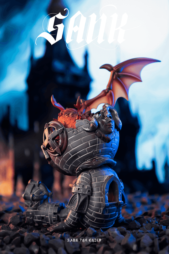 Good Night Series - Dragon - Red Designer Art Toy SANK TOYS