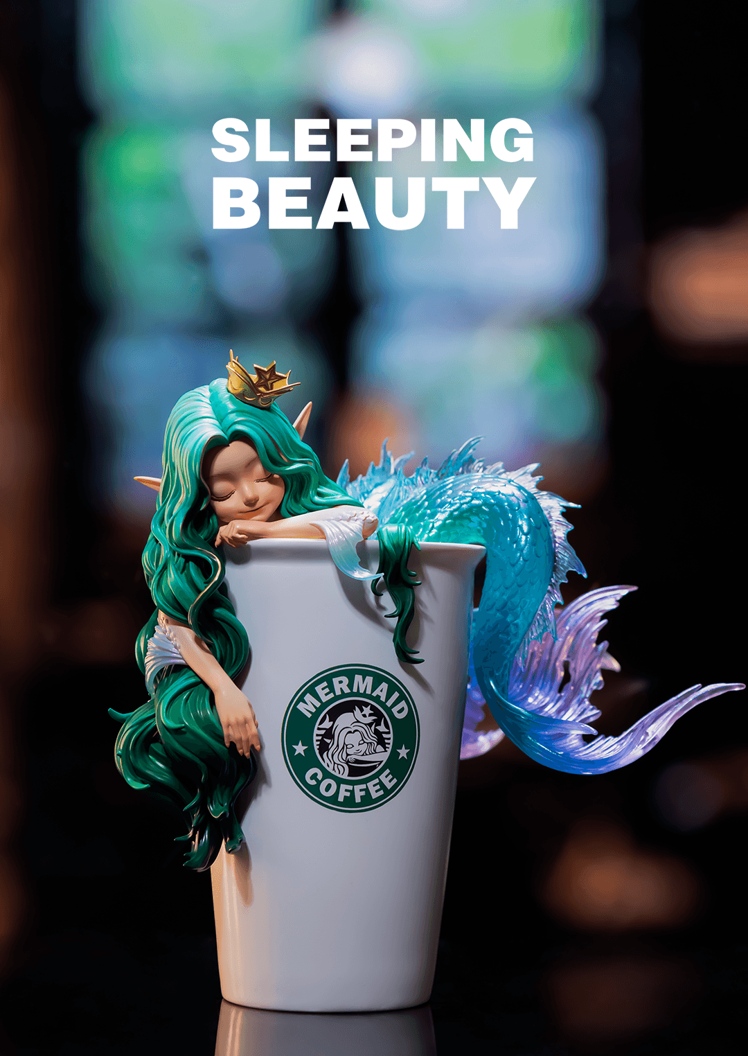 Sleeping Beauty - Coffee Fairies - Mocha Designer Art Toy WeArtDoing
