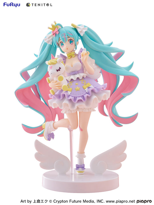TENITOL Hatsune Miku YUMEKAWA Princess Lavender Ver. - Preorder Art toy FuRyu x TENITOL