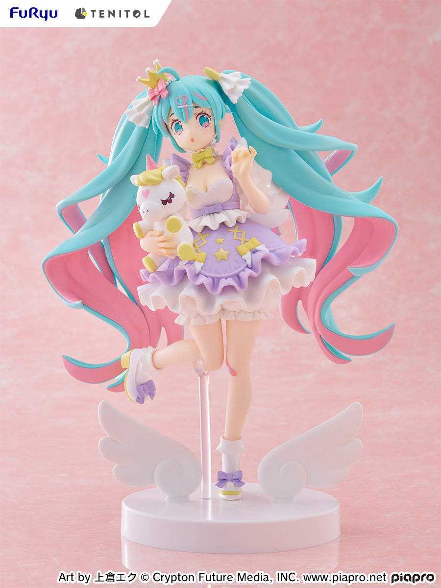 TENITOL Hatsune Miku YUMEKAWA Princess Lavender Ver. - Preorder Art toy FuRyu x TENITOL