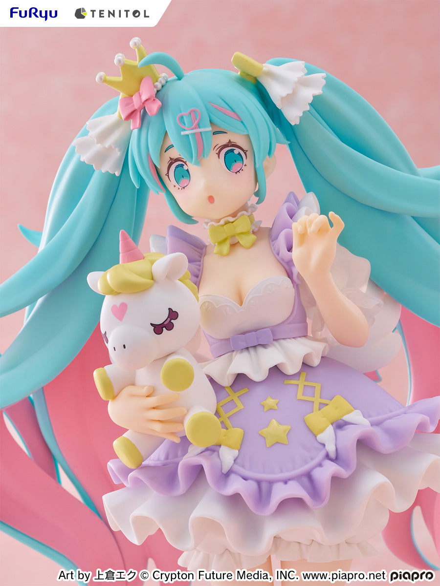 TENITOL Hatsune Miku YUMEKAWA Princess Lavender Ver. - Preorder Art toy FuRyu x TENITOL