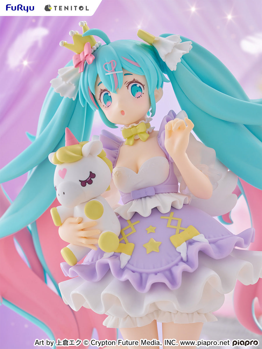 TENITOL Hatsune Miku YUMEKAWA Princess Lavender Ver. - Preorder Art toy FuRyu x TENITOL