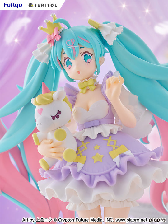 TENITOL Hatsune Miku YUMEKAWA Princess Lavender Ver. - Preorder Art toy FuRyu x TENITOL