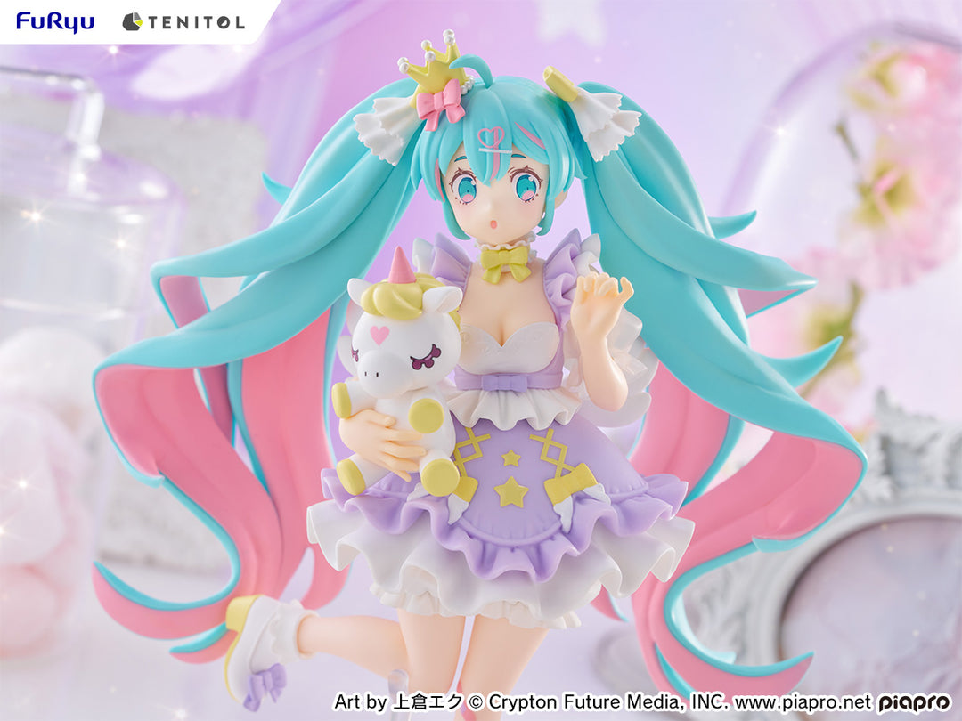 TENITOL Hatsune Miku YUMEKAWA Princess Lavender Ver. - Preorder Art toy FuRyu x TENITOL