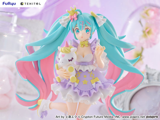 TENITOL Hatsune Miku YUMEKAWA Princess Lavender Ver. - Preorder Art toy FuRyu x TENITOL