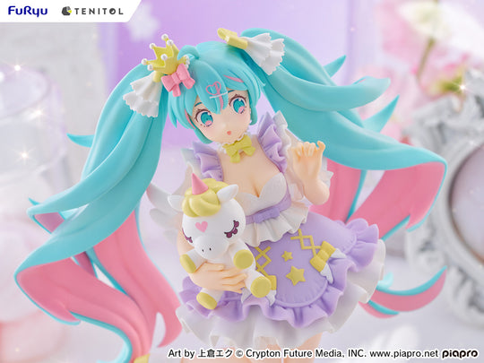 TENITOL Hatsune Miku YUMEKAWA Princess Lavender Ver. - Preorder Art toy FuRyu x TENITOL