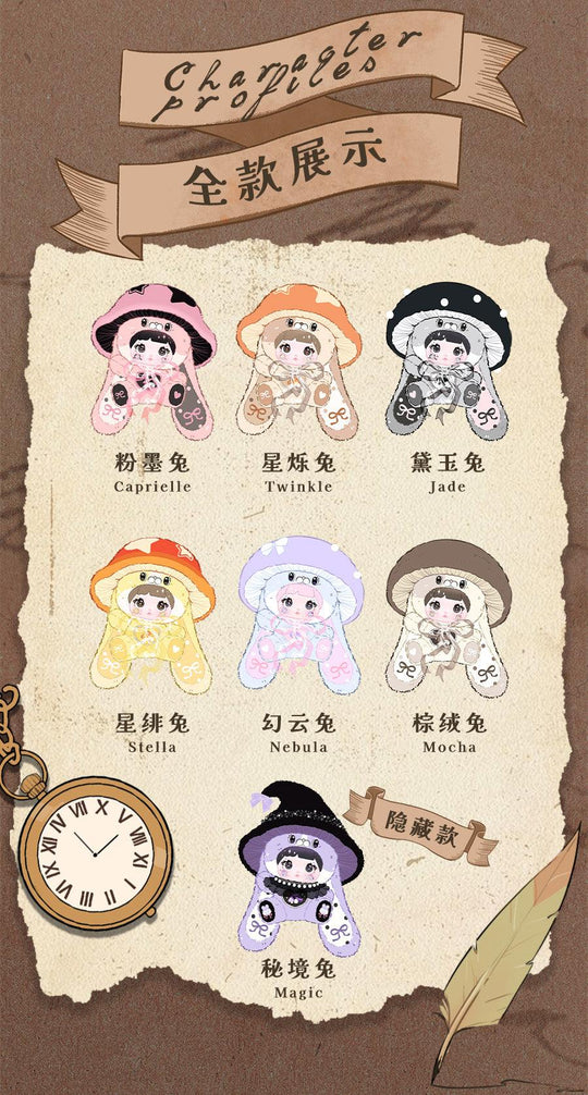 HI TOYS NOMMI MUSHROOM HAT SERIES TRADING PLUSH - Preorder Blind Box Hi TOYS