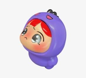 Purple Crying Monster by KODAMA SANGYO TOY Sofubi KODAMA SANGYO TOYS