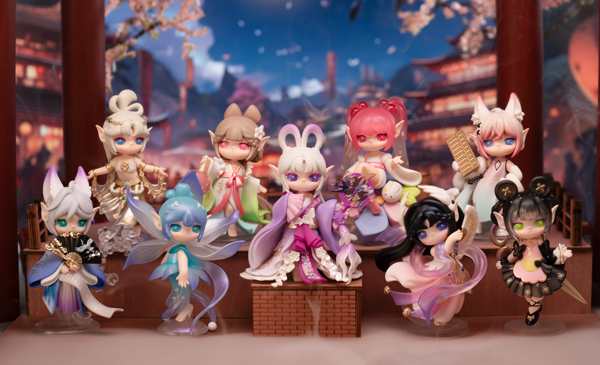 Suri's Lingfeng Town Figure Dolls Blind Box Blind Box Robotime
