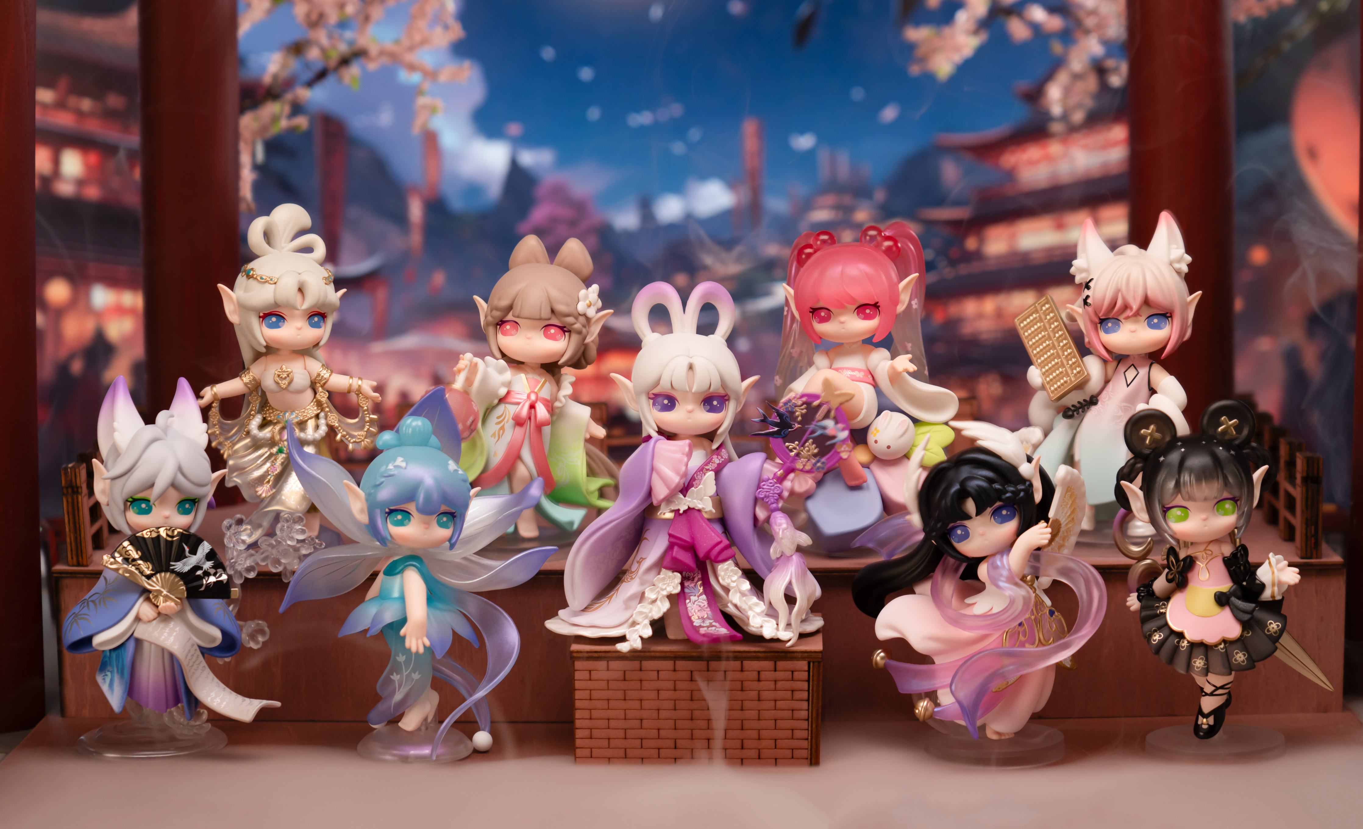 Suri's Lingfeng Town Figure Dolls Blind Box Blind Box Robotime