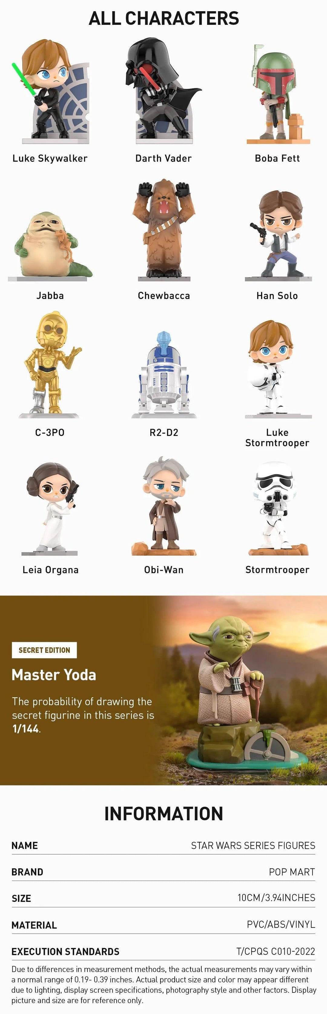 Star Wars Series Figures Blind Box POP MART