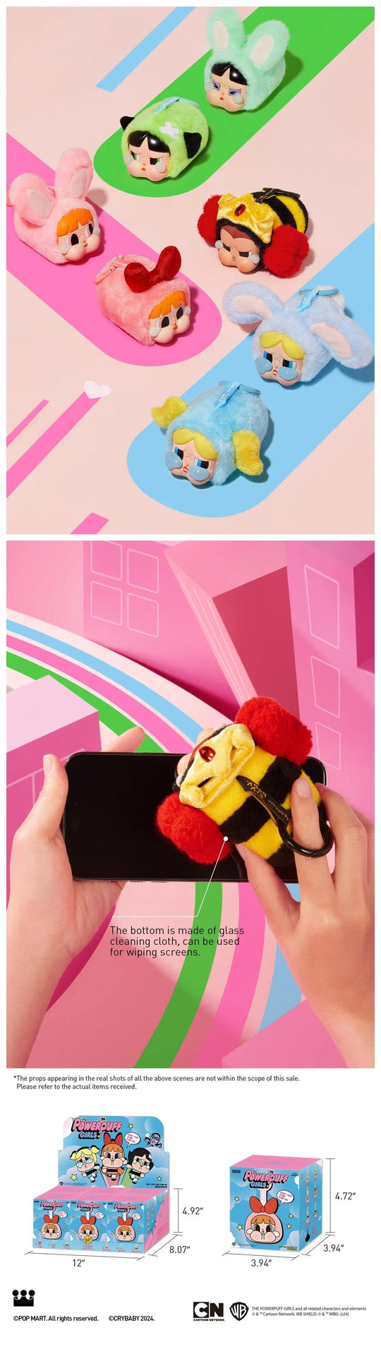 CRYBABY × Powerpuff Girls Series-Vinyl Face Plush Blind Box blind boxes POP MART