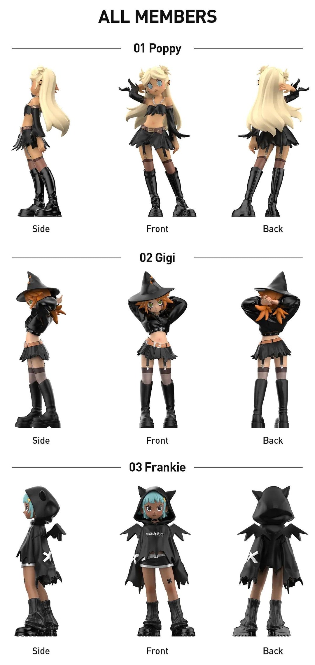 Peach Riot Witchy Punk Figures blind boxes POP MART x Libby