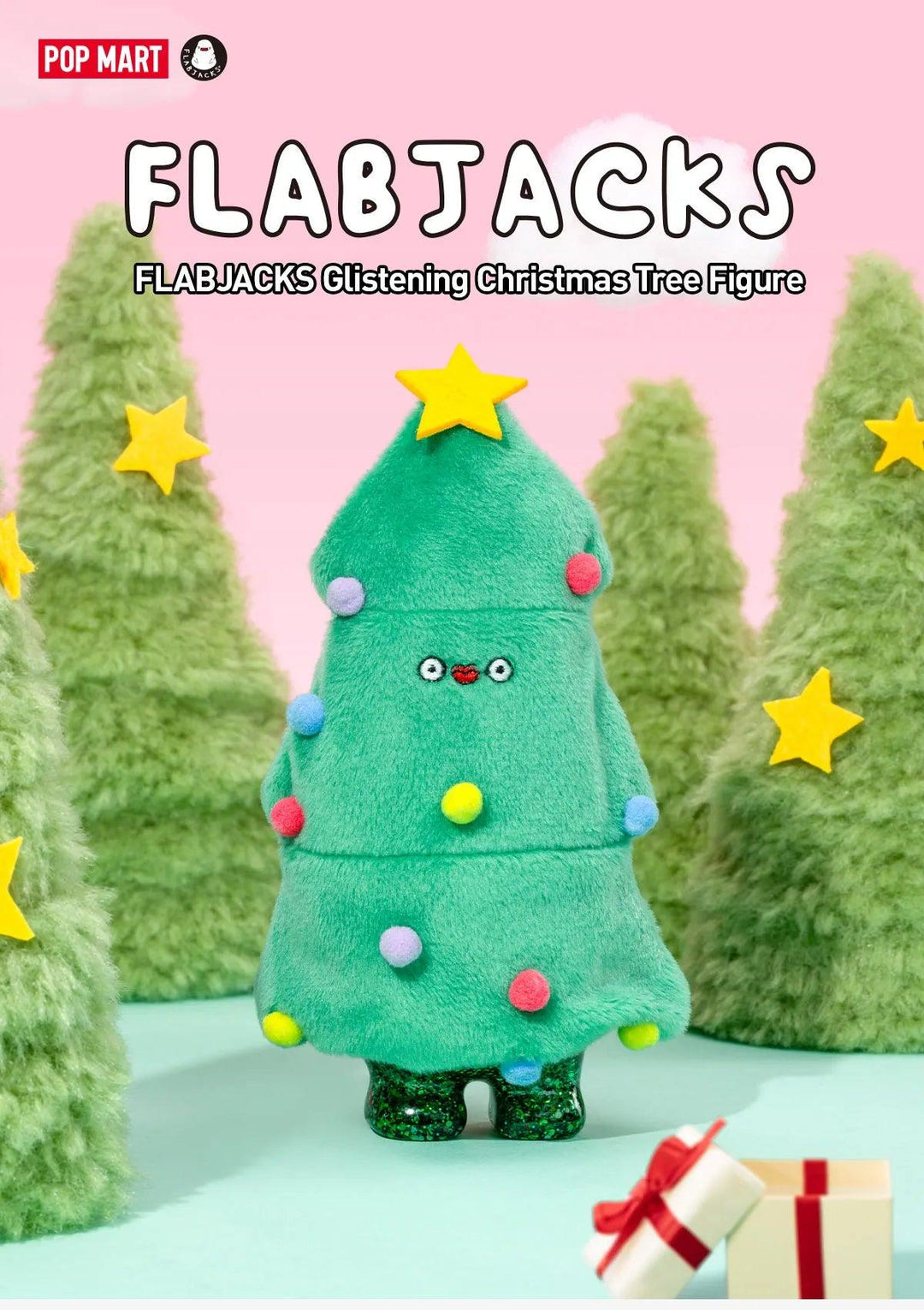 FLABJACKS Glistening Christmas Tree Figure Art toy POP MART x Flabjacks