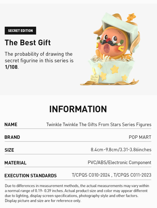 Twinkle Twinkle The Gifts From Stars Series Figures Blind Box POP MART