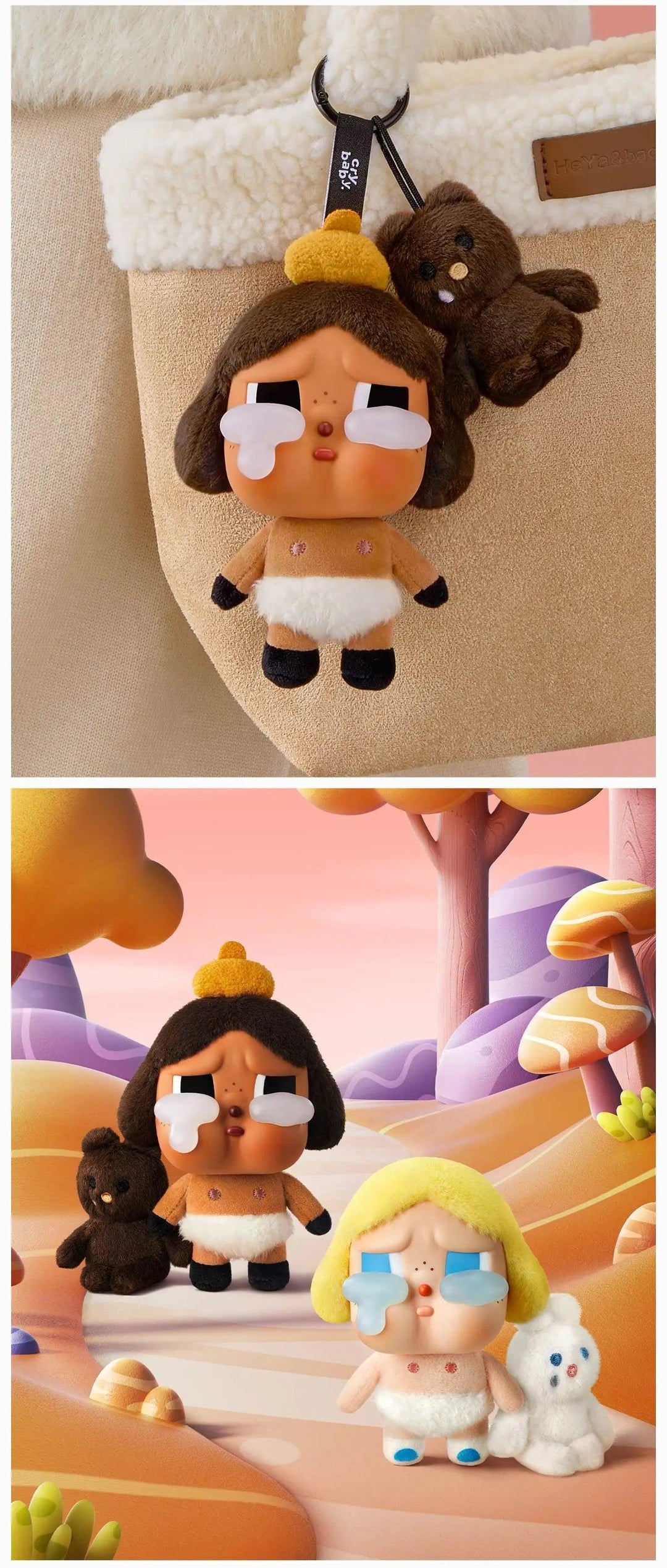 CRYBABY Crying Again Series-Vinyl Face Plush Blind Box Series blind boxes POP MART x CRYBABY