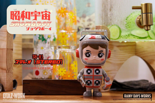 SHOWABOY: SB-01~STEREO Wave 2 - COLUMBIA ORANGE by OTAZ-WORK x Rainy Days Works Designer Art Toy OTAZ-WORK x Rainy Days Works