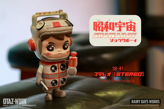 SHOWABOY: SB-01~STEREO Wave 2 - COLUMBIA ORANGE by OTAZ-WORK x Rainy Days Works Designer Art Toy OTAZ-WORK x Rainy Days Works