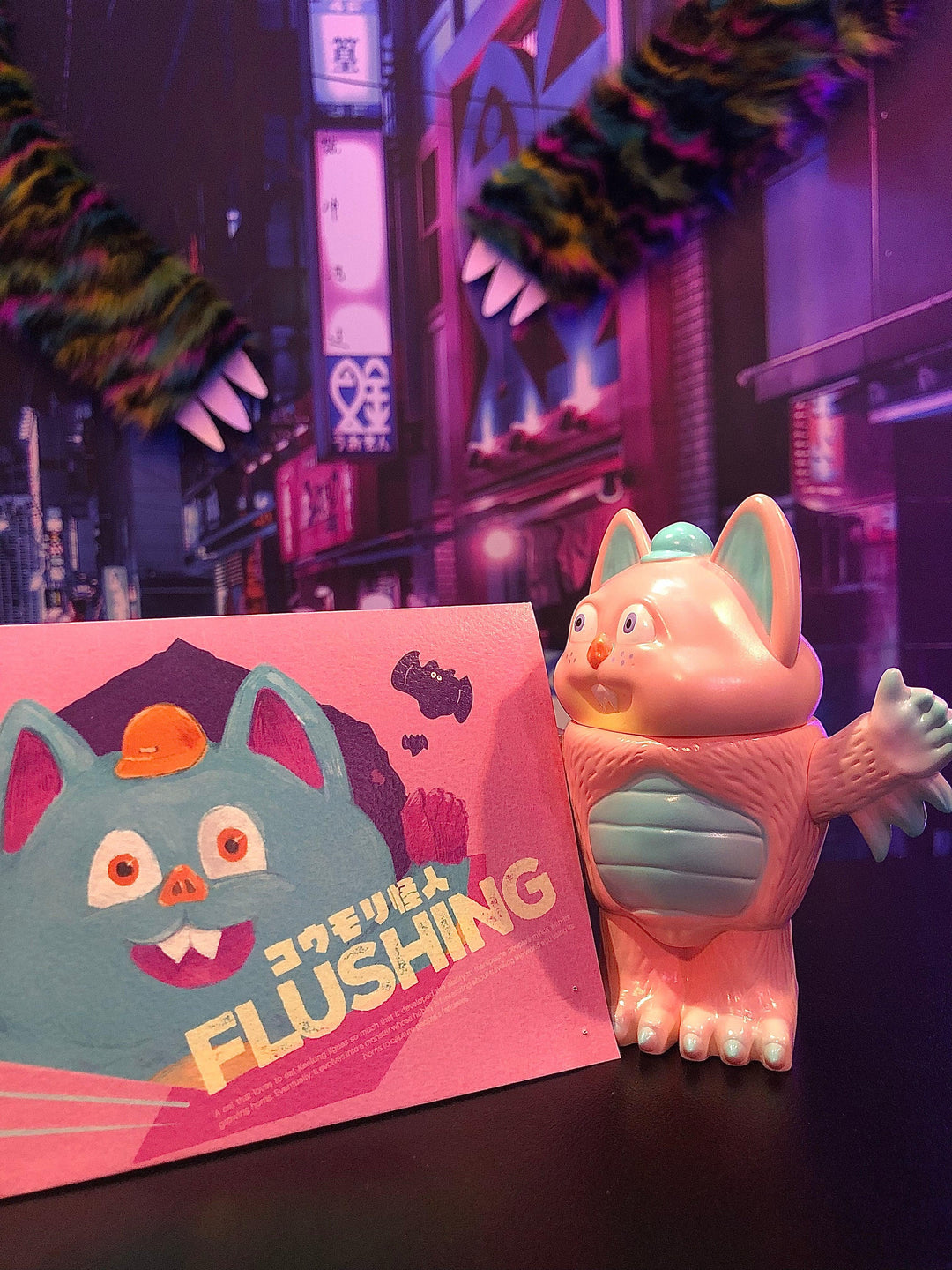 Flushing Pink Vampire Designer Toys momozaza