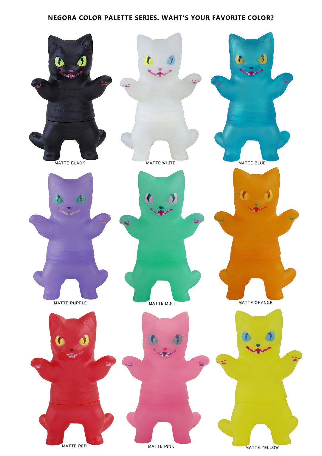 Negora Color Palette by Konatsu Sofubi FEWMANY