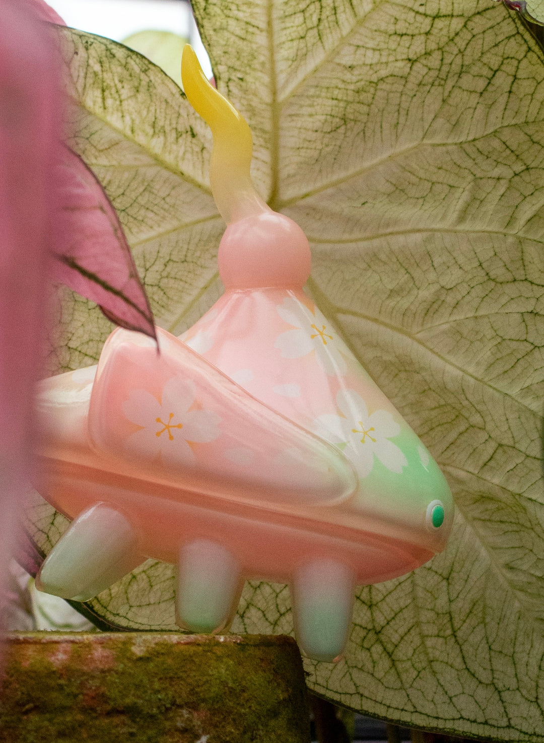Sakura Sashimi by Hanamusic (Pink + Green) Sofubi Hanamusic