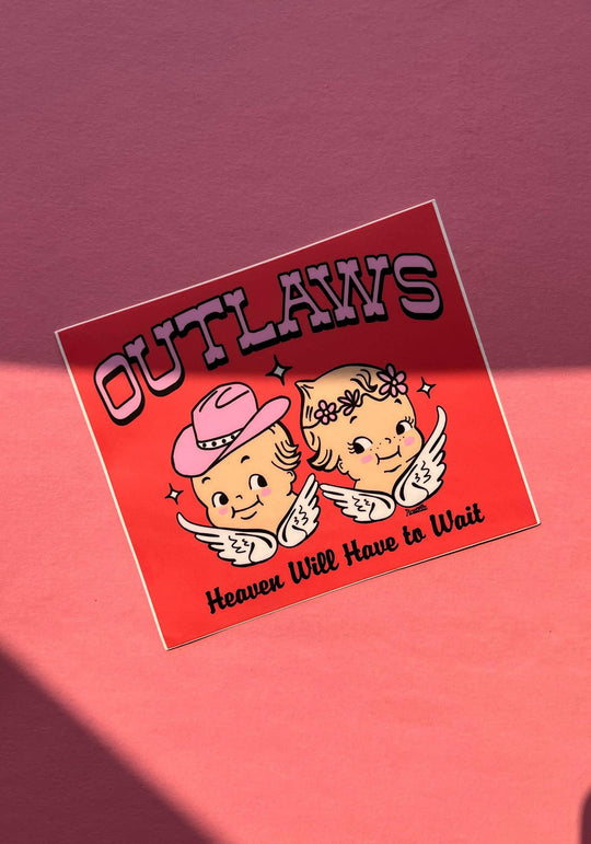 Angel Outlaws Big Vinyl Sticker Sticker kaeraz