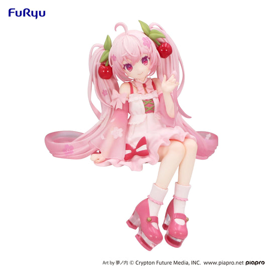 Hatsune Miku - Hatsune Miku Noodle Stopper Prize Figure (Sakura Miku 2025 Ver.) Art toy FuRyu