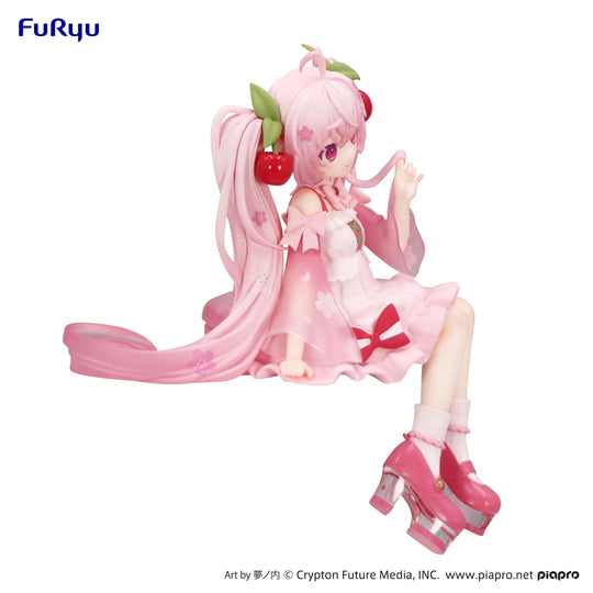 Hatsune Miku - Hatsune Miku Noodle Stopper Prize Figure (Sakura Miku 2025 Ver.) Art toy FuRyu