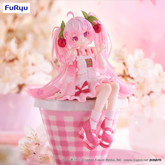 Hatsune Miku - Hatsune Miku Noodle Stopper Prize Figure (Sakura Miku 2025 Ver.) Art toy FuRyu