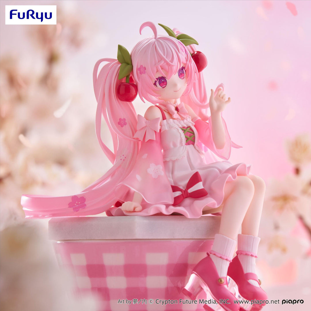 Hatsune Miku - Hatsune Miku Noodle Stopper Prize Figure (Sakura Miku 2025 Ver.) Art toy FuRyu