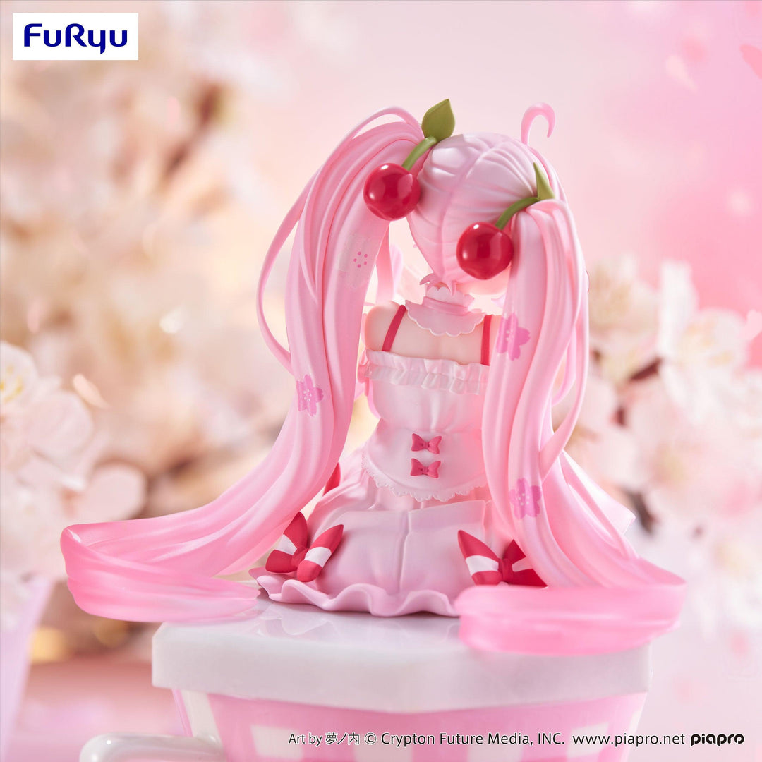 Hatsune Miku - Hatsune Miku Noodle Stopper Prize Figure (Sakura Miku 2025 Ver.) Art toy FuRyu