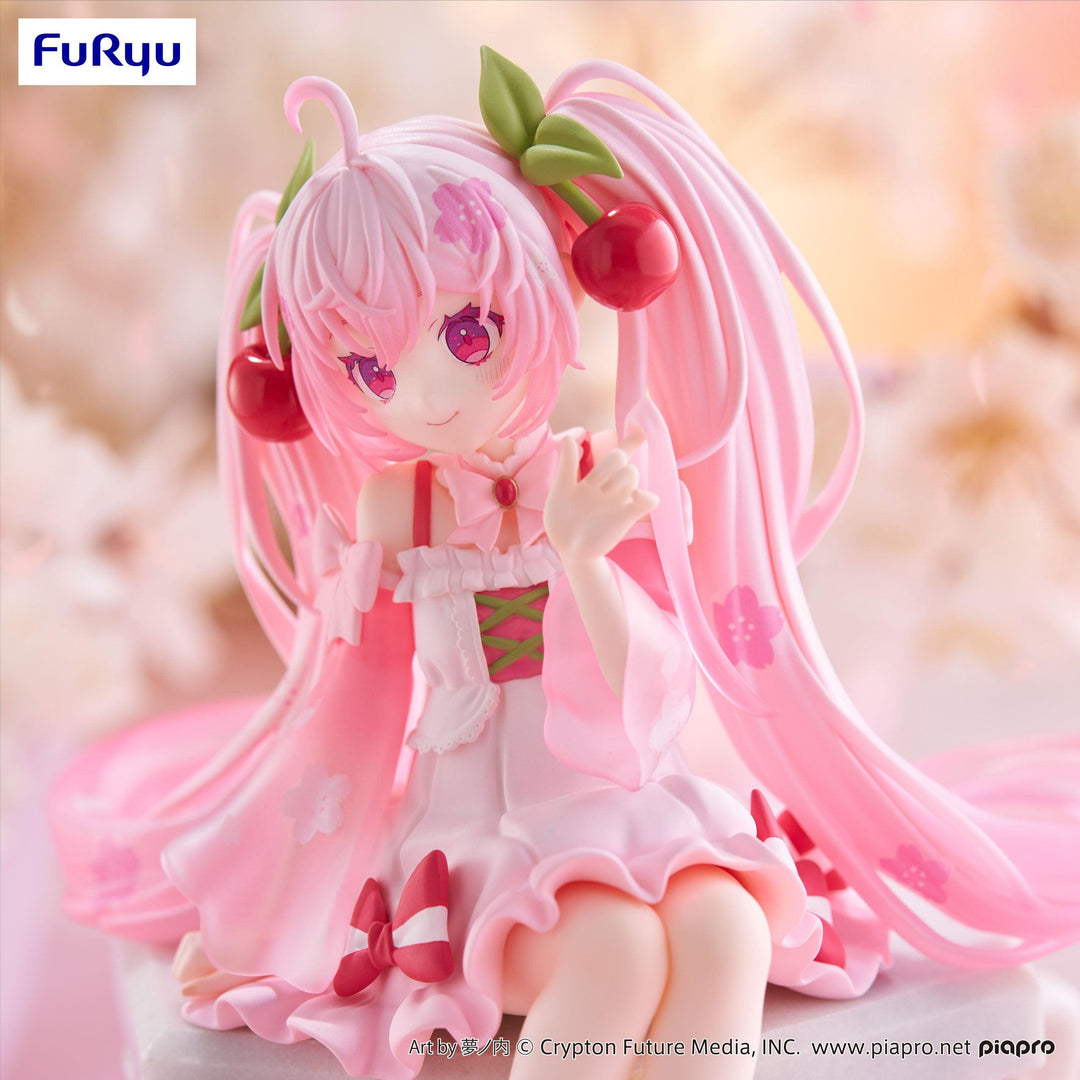 Hatsune Miku - Hatsune Miku Noodle Stopper Prize Figure (Sakura Miku 2025 Ver.) Art toy FuRyu
