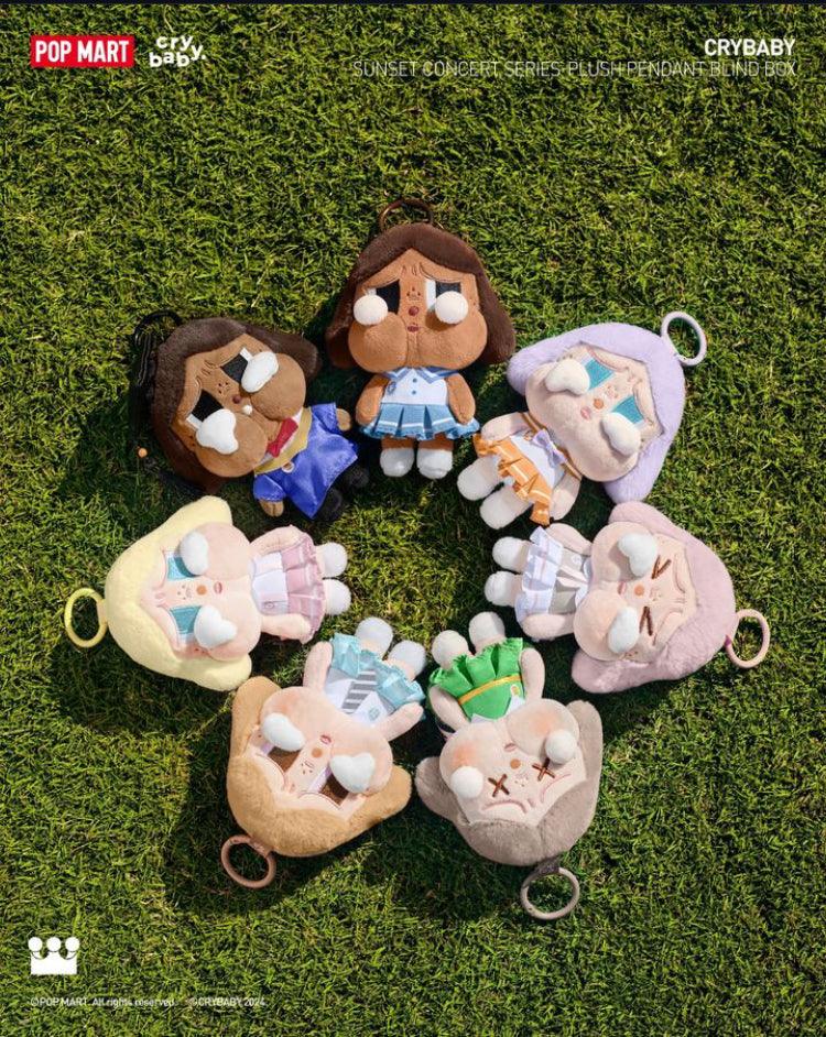 CRYBABY Sunset Concert Plush Series blind boxes POP MART
