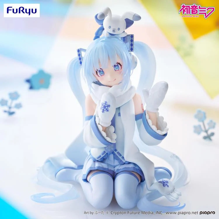 Hatsune Miku Noodle Stopper Figure - SNOW MIKU Sky Town 10th ver. Art toy FuRyu