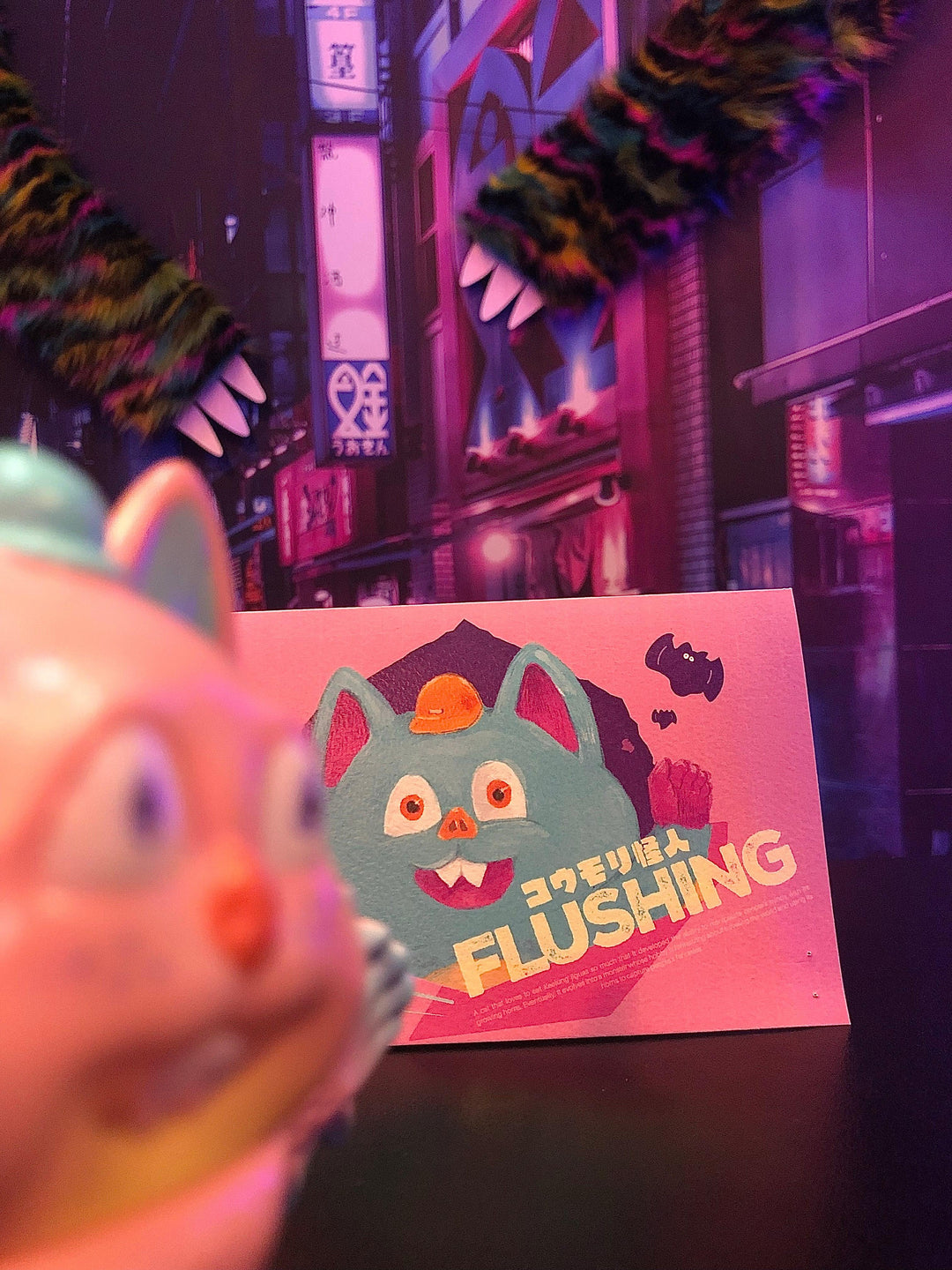 Flushing Pink Vampire Designer Toys momozaza