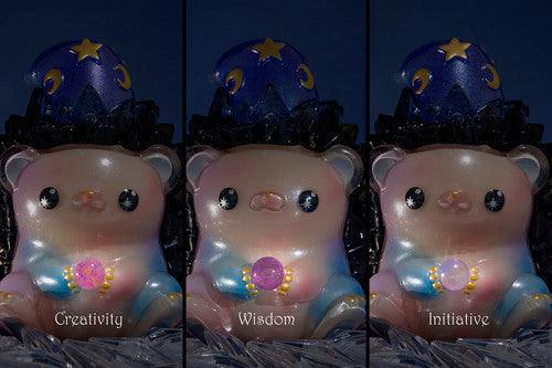 Crystal Hogkey Wizard - Universe Traveler by Vapour Park x Tangent - Bubble Wrapp Exclusive Designer Art Toy Vapour Park x Tangent