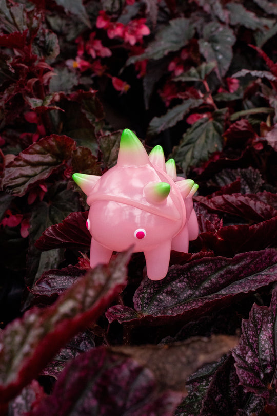 Tawashi by Hanamusic (Pink + Green) Sofubi Hanamusic