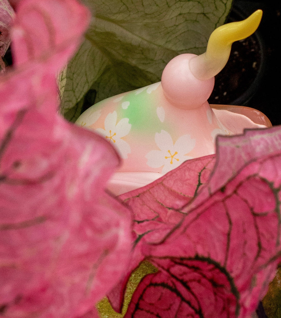 Sakura Sashimi by Hanamusic (Pink + Green) Sofubi Hanamusic
