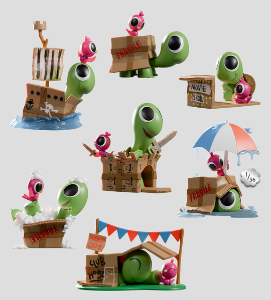 Box Turtle & Bird Blind Box Blind Box Kaleidos Creative
