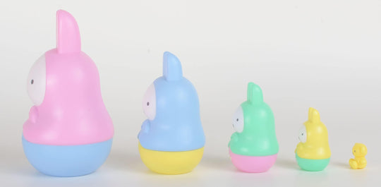Pastel Miffy Nesting Dolls by Ensky Art toy Ensky